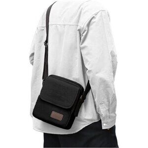 Small Crossbody Bag Men Canvas Messenger Shoulder Satchel Side Bag Travel Sling